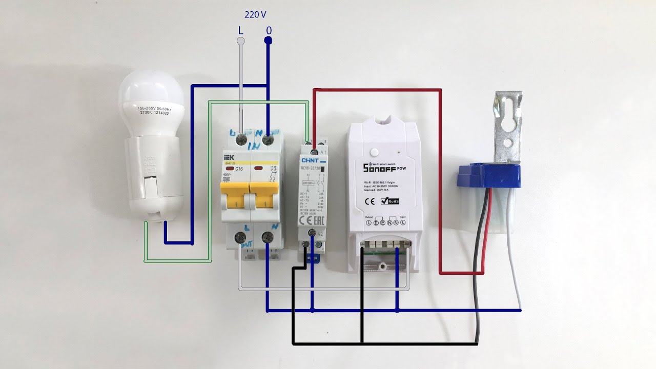 Управление уличным освещением на основе Sonoff R2