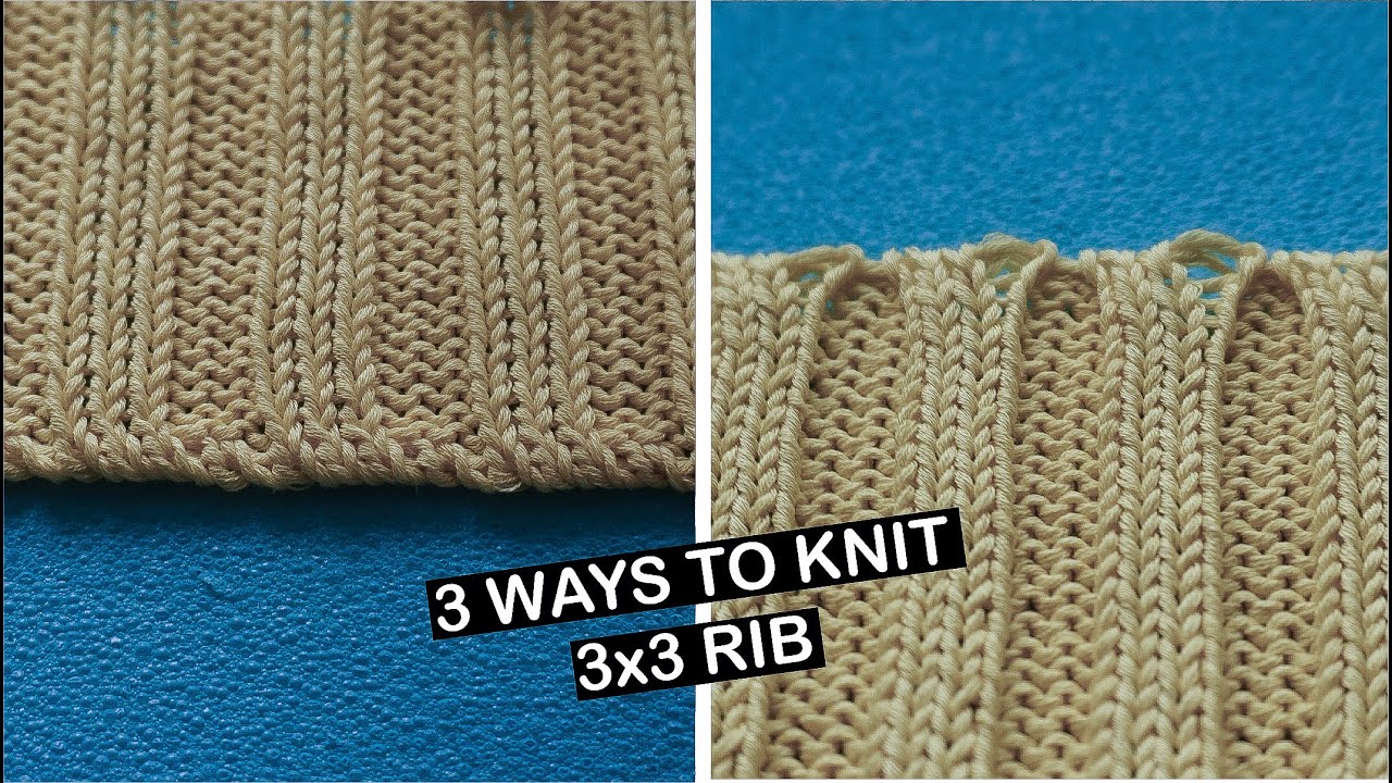 How To Cast on a 3x3 rib