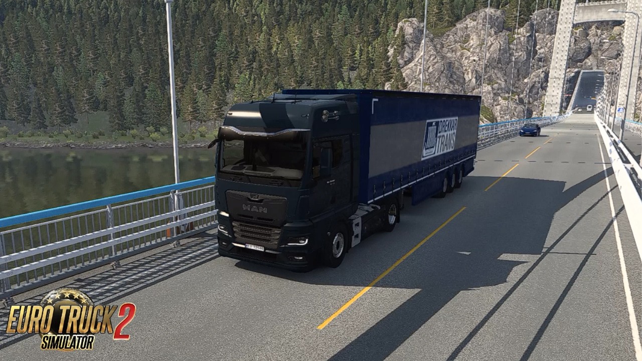 Euro Truck Simulator 2 1.58 - Saindo de Bargen (N) Com man 540cv | Ets2 gameplay Noruega
