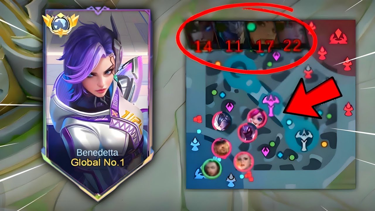 THE MOST IMPOSSIBLE EPIC COMEBACK EVER!! 🤯 GLOBAL BENEDETTA 1 VS 5 | MOBILE LEGENDS
