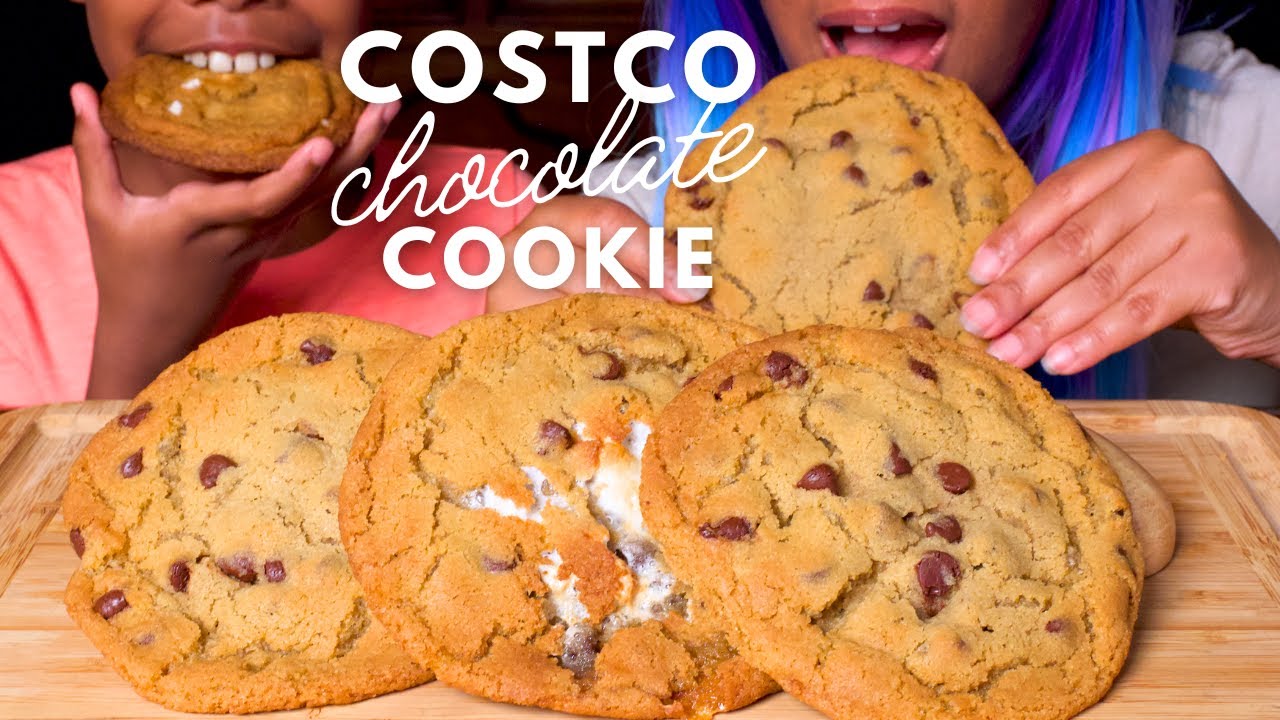 COSTCO DOUBLE CHOCOLATE CHIP COOKIE | ASMR COOKING & EATING SOUNDS | RECIPE