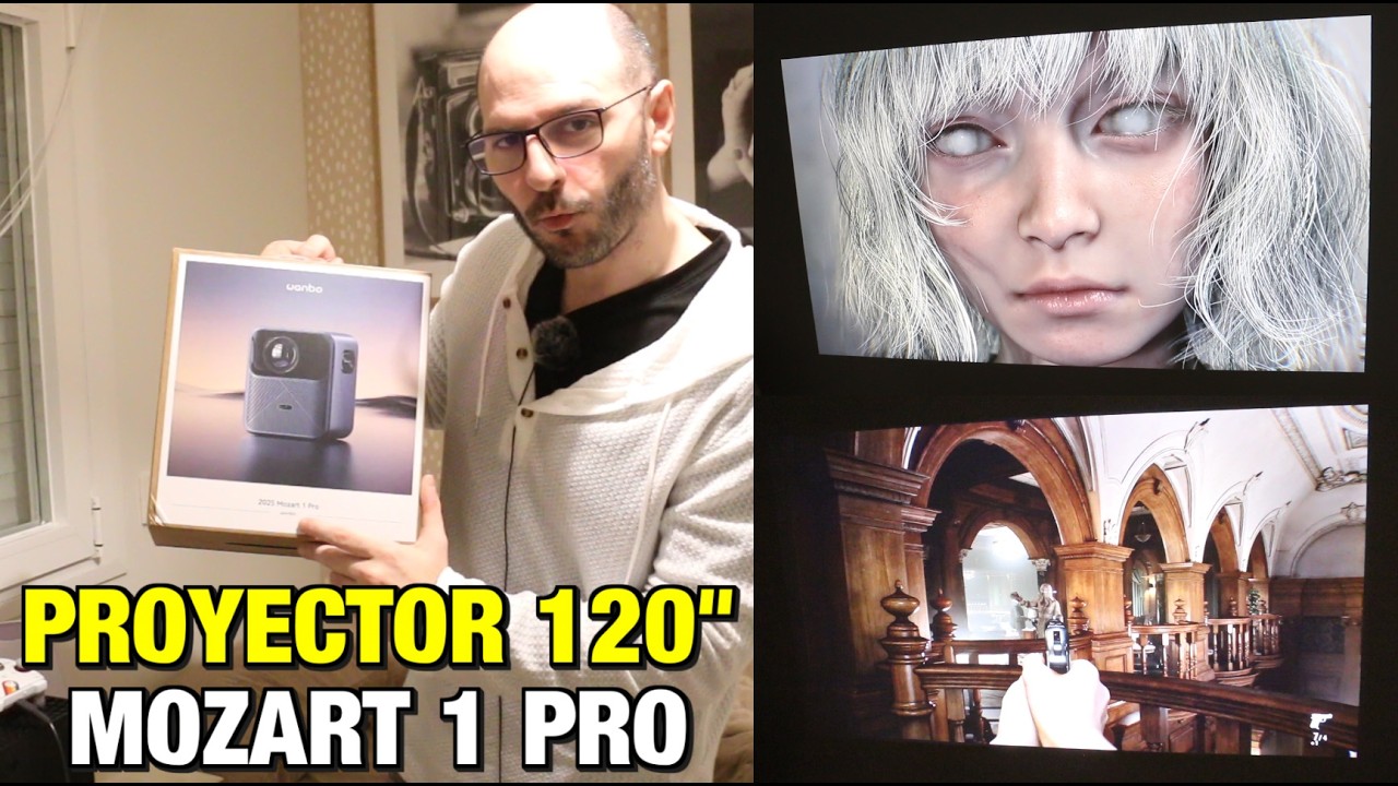 ¡LA MEJOR MANERA DE JUGAR A RESIDENT EVIL 9 REQUIEM CON EL PROYECTOR WANBO MOZART 1 PRO hasta 120