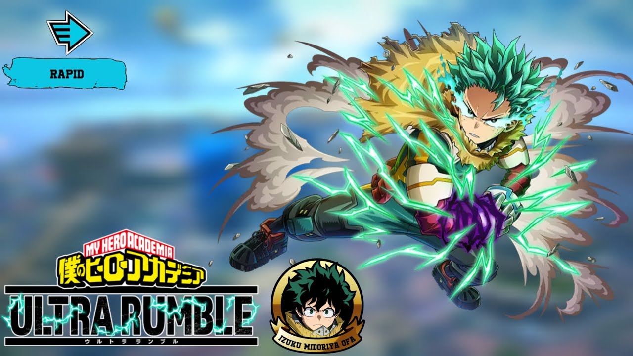 Ослабление характеристик (NERFS) ничего не значит для Деку из OFA в My Hero Ultra Rumble.