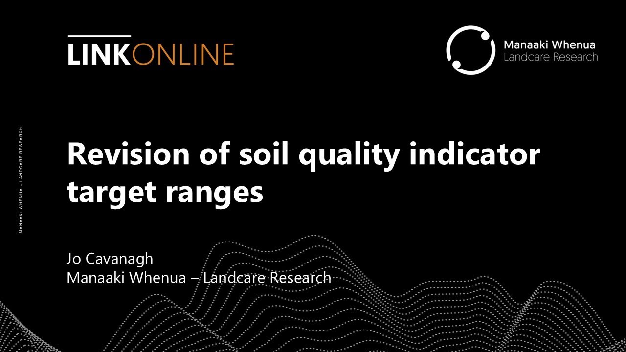 Revision of soil quality indicator target ranges