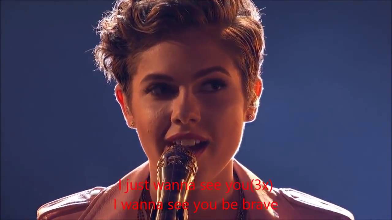 Calysta Bevier Brave (Lyrics) | America's Got Talent Quarterfinals 2016