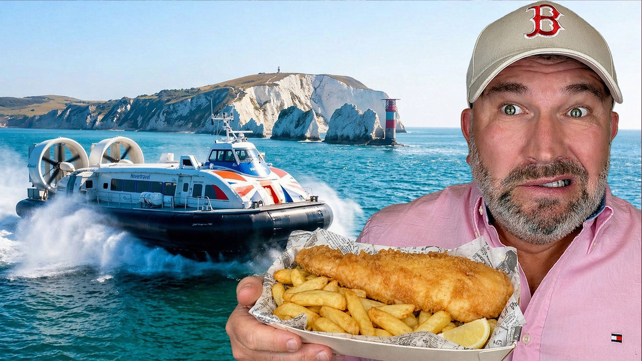 Я поехал на судне на воздушной подушке в паб Wetherspoons.