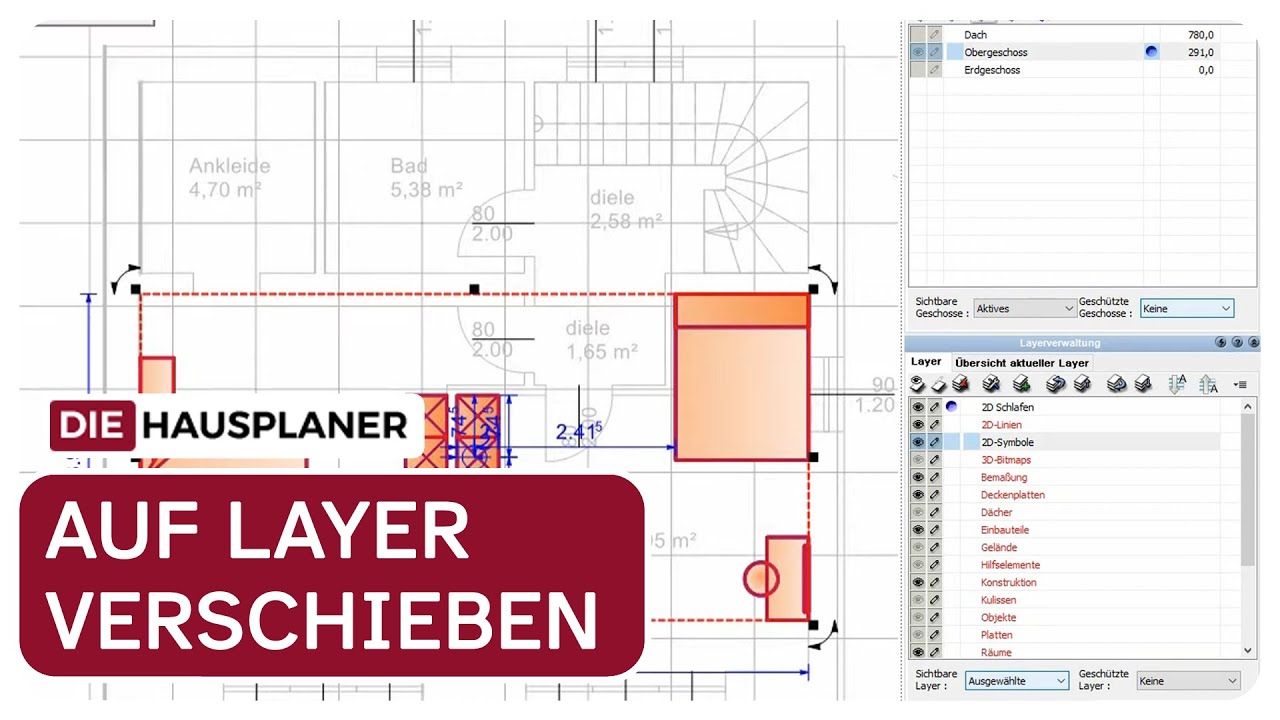 Elemente auf andere Layer verschieben
