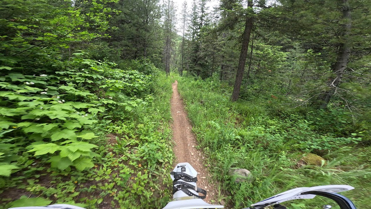 Day 2 part 2, Wallace Idaho Hard Enduro single dirt bike. Amazing single track trails.