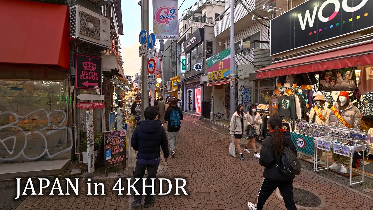 Дневная прогулка по Ёёги и Харадзюку・4K HDR