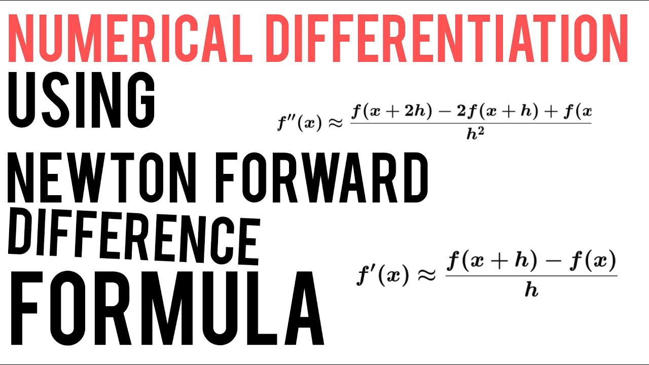 Numerical Differentiation using Newton Forward Difference Formula