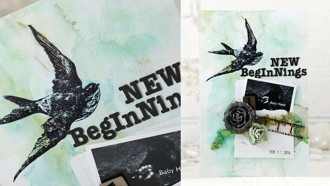New Beginnings Art Journal Page with Shari Carroll