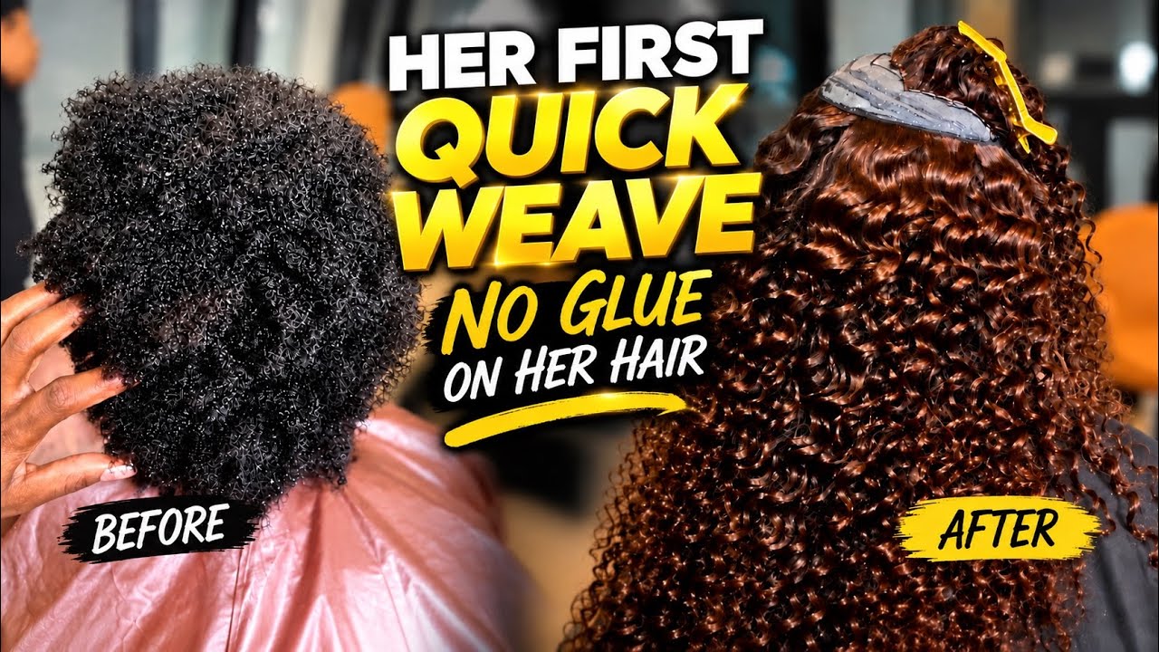 Портят ли быстрые прически (Quick Weaves) ваши натуральные волосы? ЕЁ ПЕРВАЯ быстрая прическа