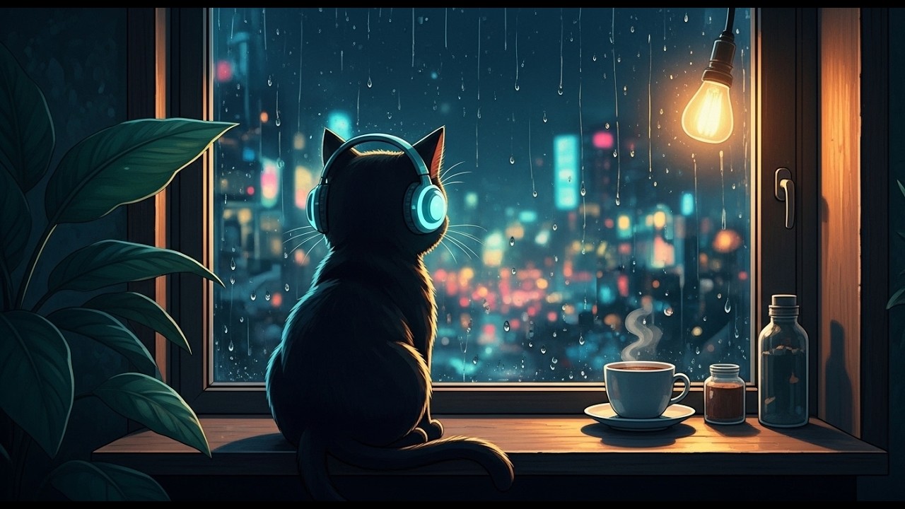 Comfort in the Rain: Healing Neon Lo-Fi Vibes 🌧️