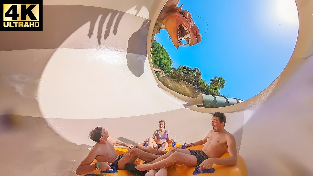 The Dragon Waterslide (2023) - Siam Park Tenerife - Onride - 4K - Wide Angle