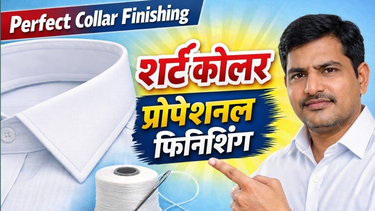 फिनिशिंग के साथ शर्ट की कॉलर कैसे बनाएं | Shirt Collar Making Full Finishing Step by Step