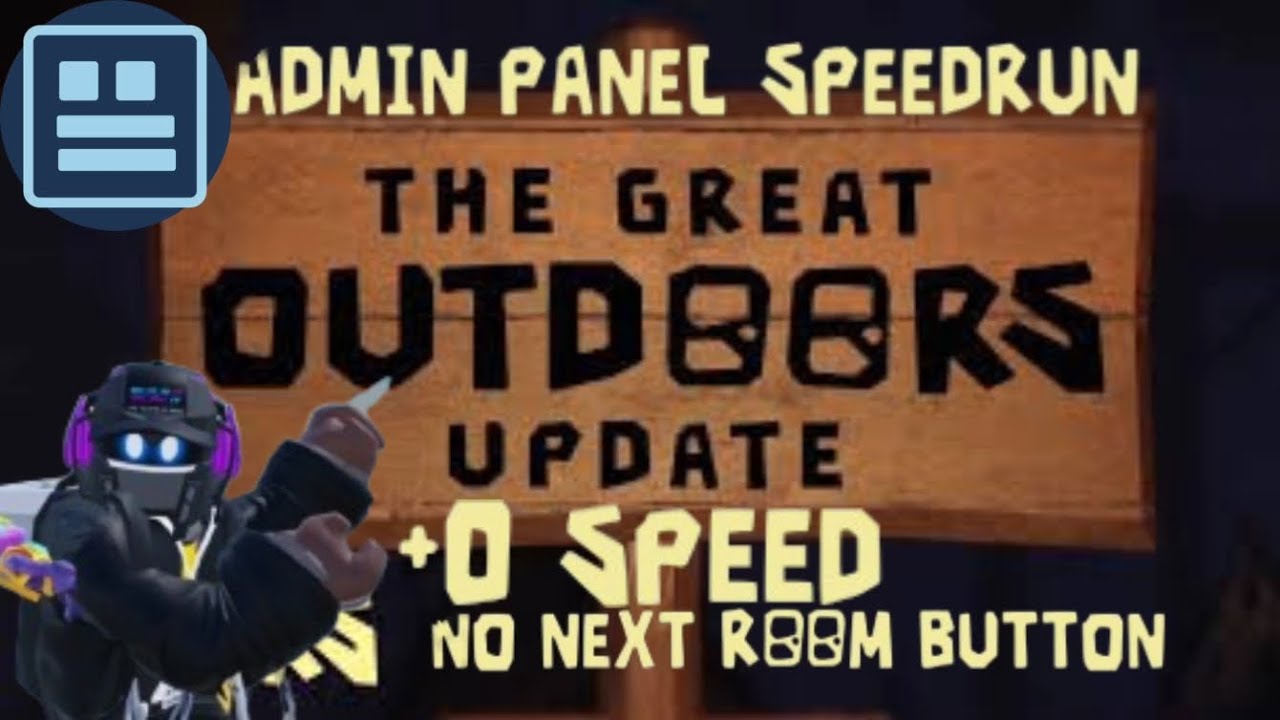 DOORS THE OUTDOORS SUBFLOOR ADMIN PANEL **SPEEDRUN** 9:01 +0 SPEED, NO NEXT ROOM BUTTON
