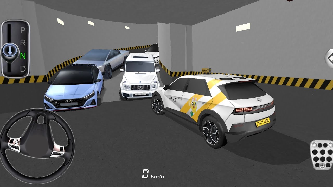 New Hyundai IONIQ 5 Taxi in Parking Garage 3DDriving Class Car Simulator Game Android CarGame