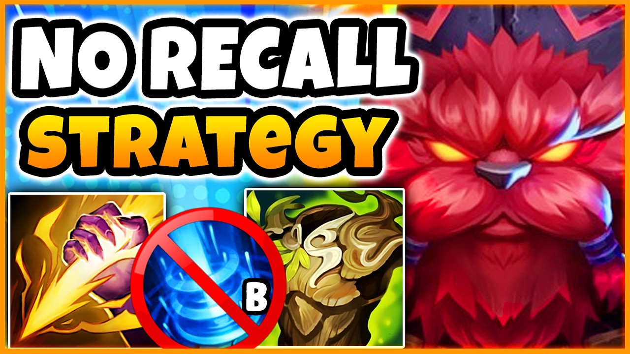 Ornn Jungle but I'm NOT allowed to Recall and Gank Nonstop Strategy (10000 HP + MOST DAMAGE)
