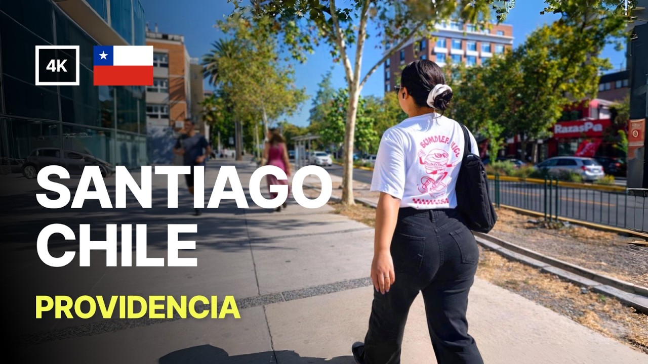 Walking Tour in Providencia, Santiago - Is This The Best Neighbourhood to Live in Chile? (4K 60fps)