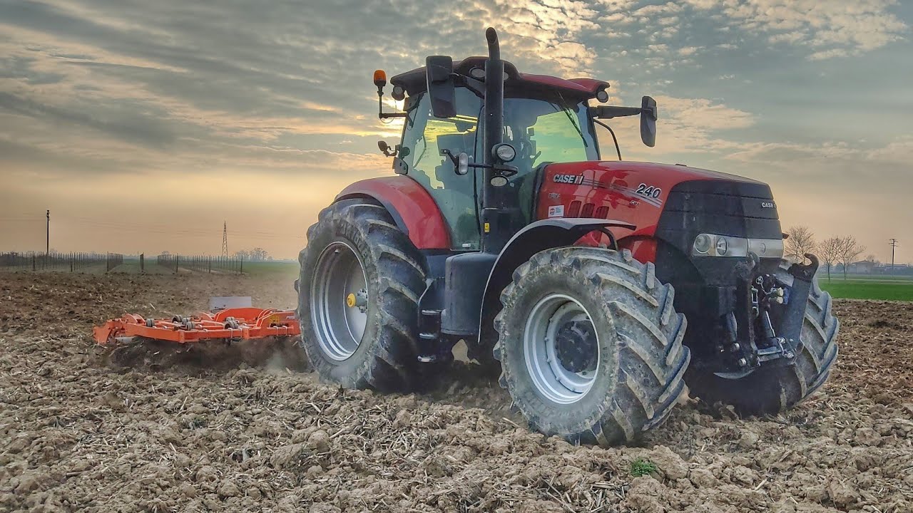 Preparazione terreno 2022 | Case IH Puma 240 cvx | NEW Pastò 5 metri