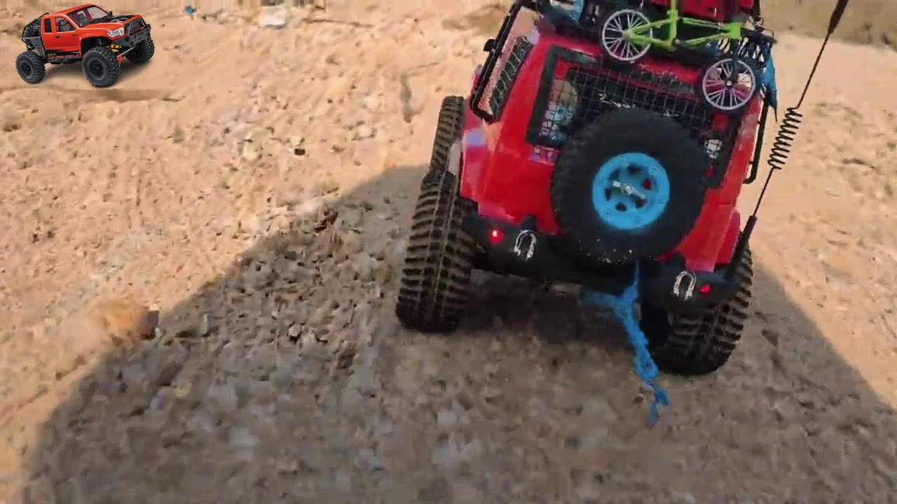 Mud, Power, and Grit: Red RC Car Takes Off-Road to the Extreme,Rc RED 90