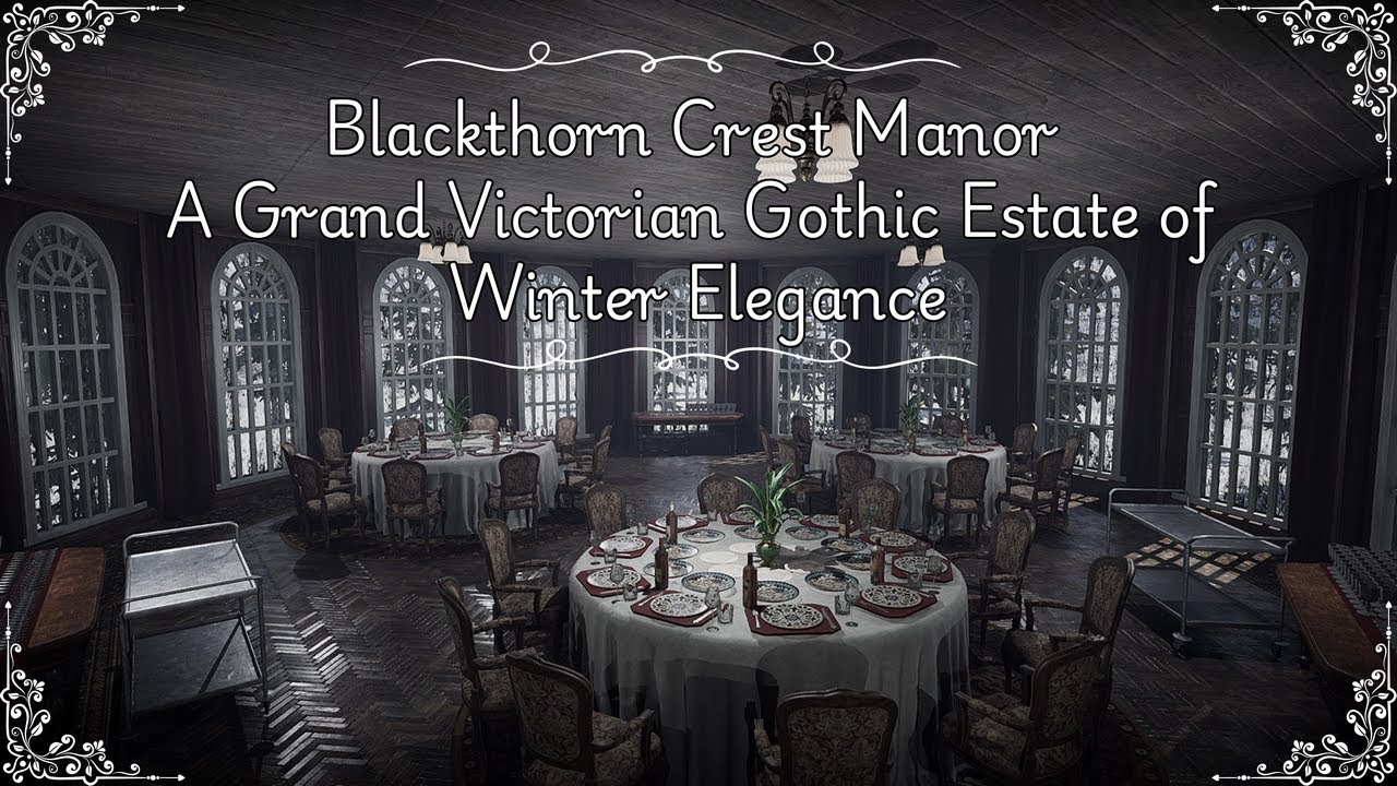 Blackthorn Crest Manor A Grand Victorian Gothic Estate of Winter Elegance