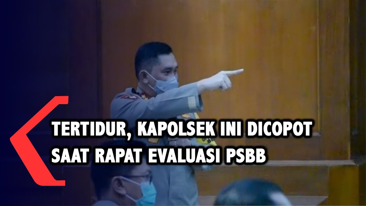 Kapolda Jatim Copot Kapolsek yang Tertidur saat Rapat Evaluasi PSBB