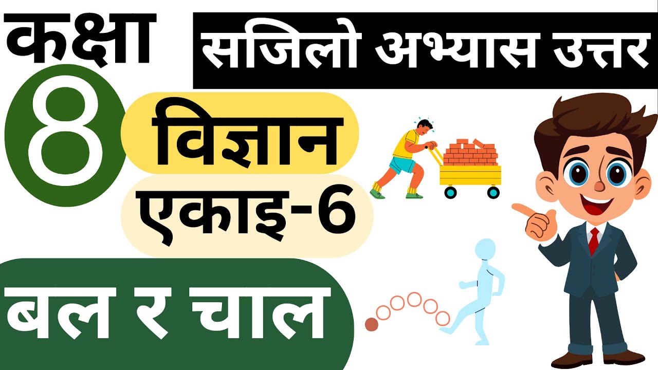 Class 8 Science | Unit 6: Force and Motion Complete Exercise solution |  & Numericals