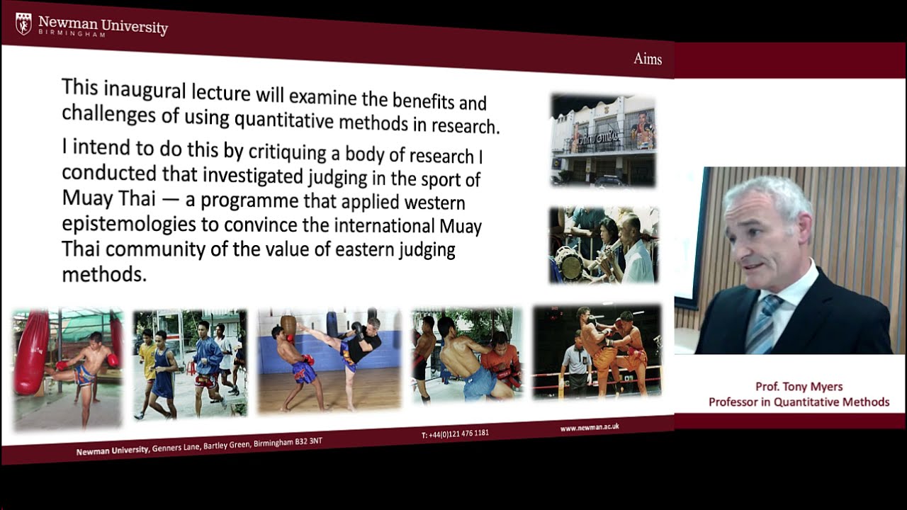 Tony Myers Inaugural lecture 16th November 2021