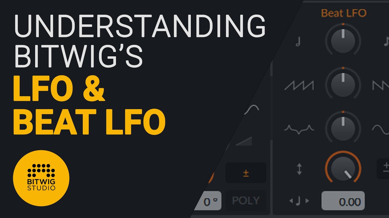 Starting with the LFO and Beat LFO modulators on Bitwig