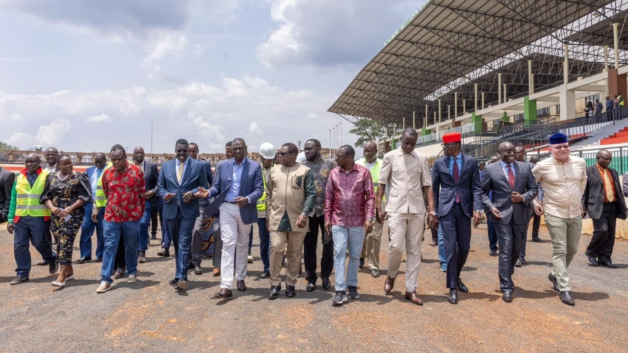 See How President Ruto Arrived at Masinde Muliro Khanduyi stadium, Bungoma County!!