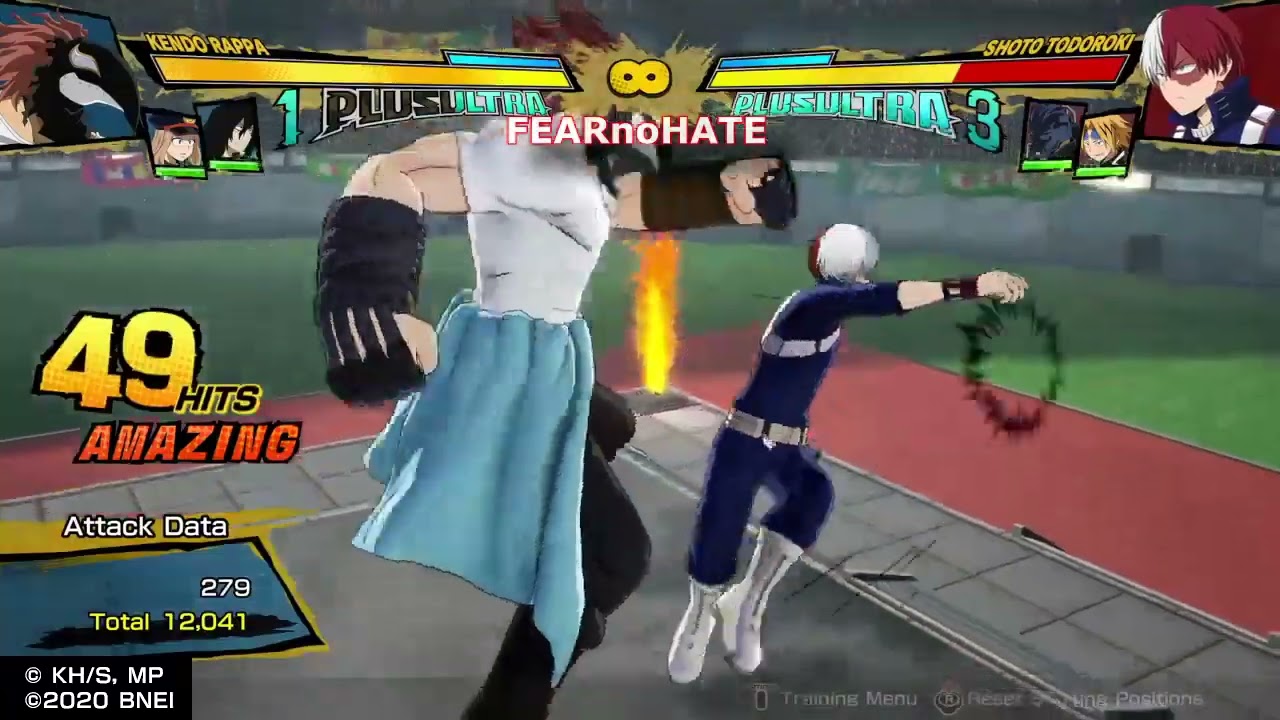 Kendo Rappa Plus Ultra Combos My Hero One's Justice 2
