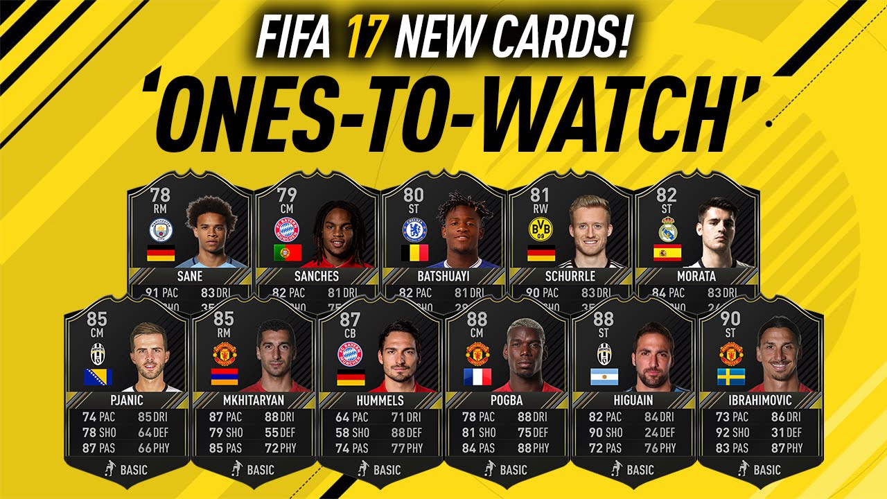 FIFA 17 ONES TO WATCH! FIFA 17 NEW CARDS!