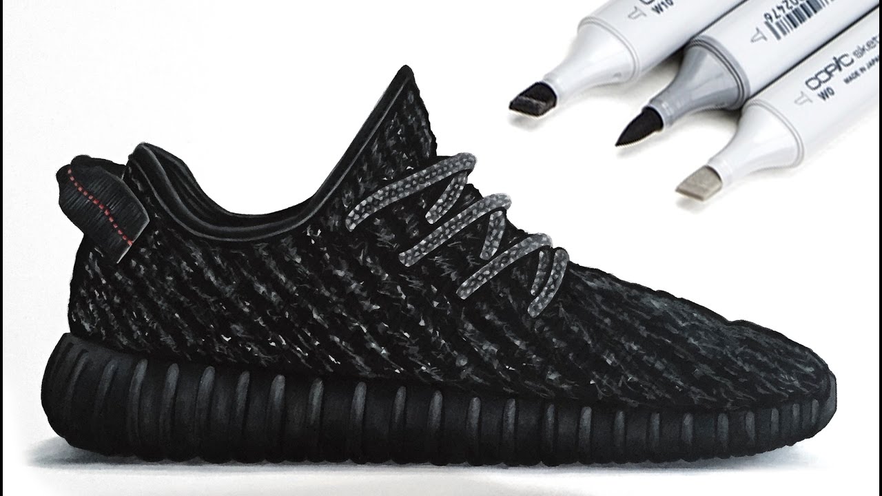 Drawing Adidas Yeezy Boost