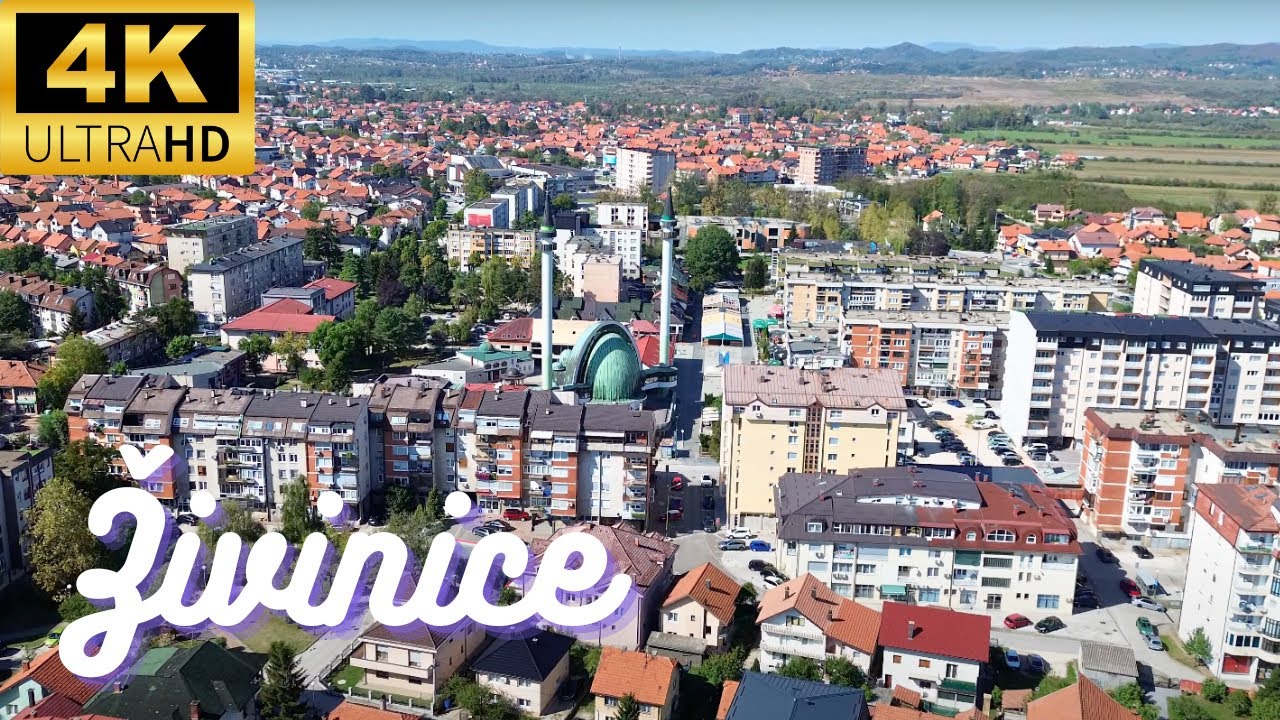Živinice : Snimka iz zraka / dron video (4K)