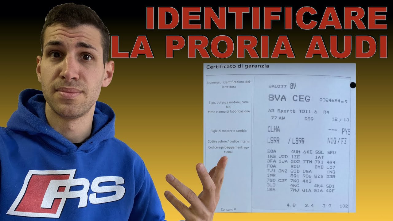 Come Identificare con precisione il modello della nostra Audi