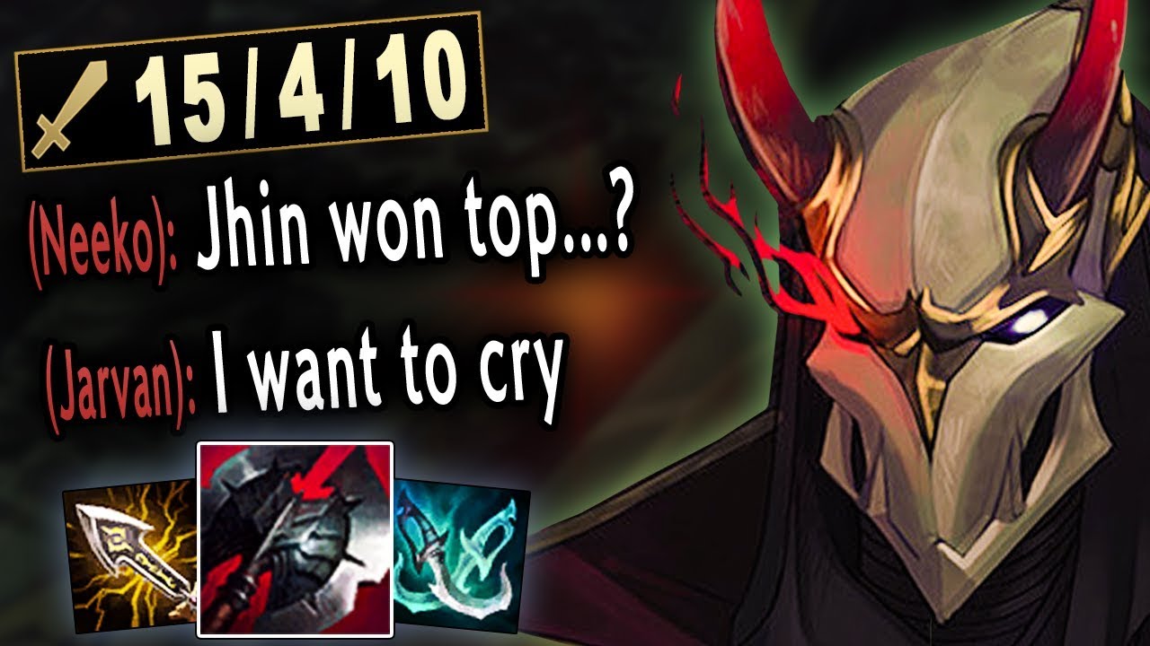 I got tired of botlane so I took a vacation with Jhin Top