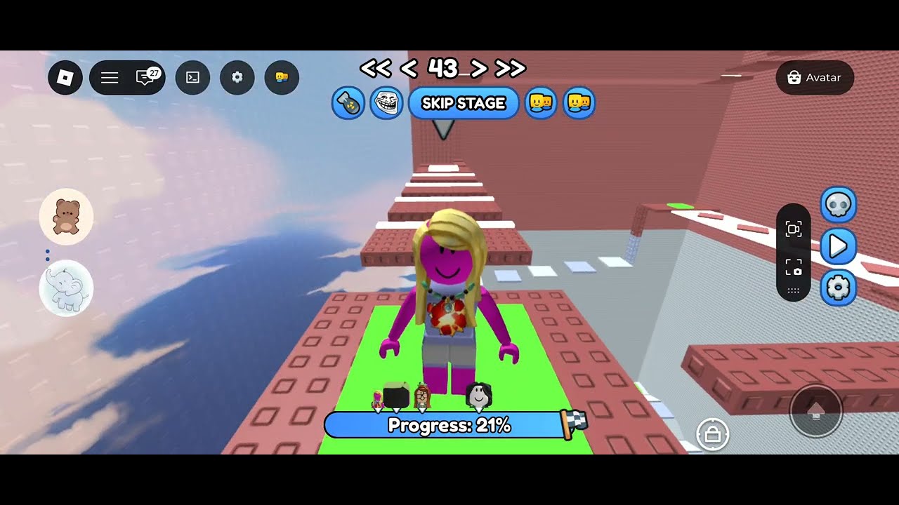 Roblox High climbing (Pink lady)💕