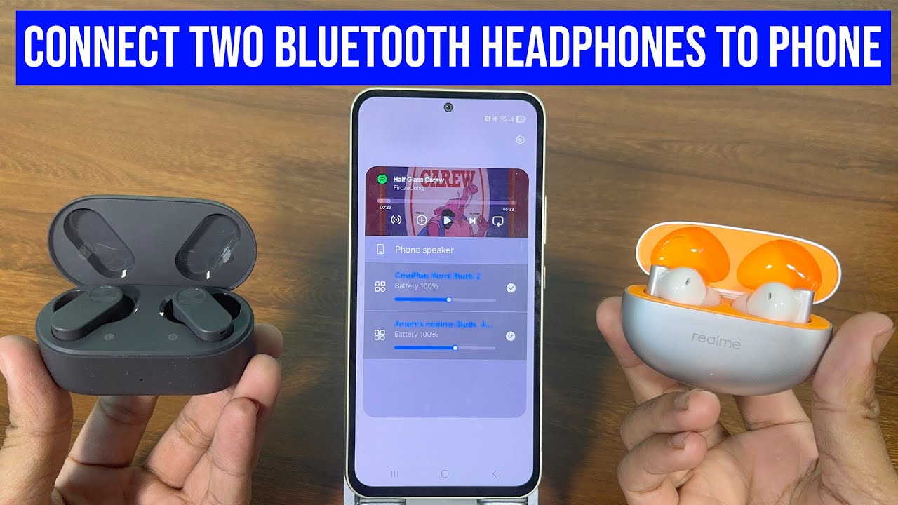How to connect two bluetooth headphones to one phone