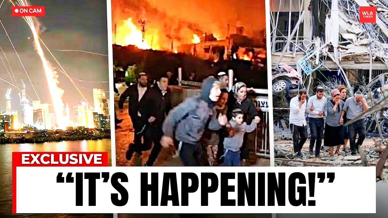 LIVE ON CAM: Iran’s BIGGEST Attack! ‘ENTIRE’ Israel BURNING For 5 Hrs As 40th Wave RAINS Down?
