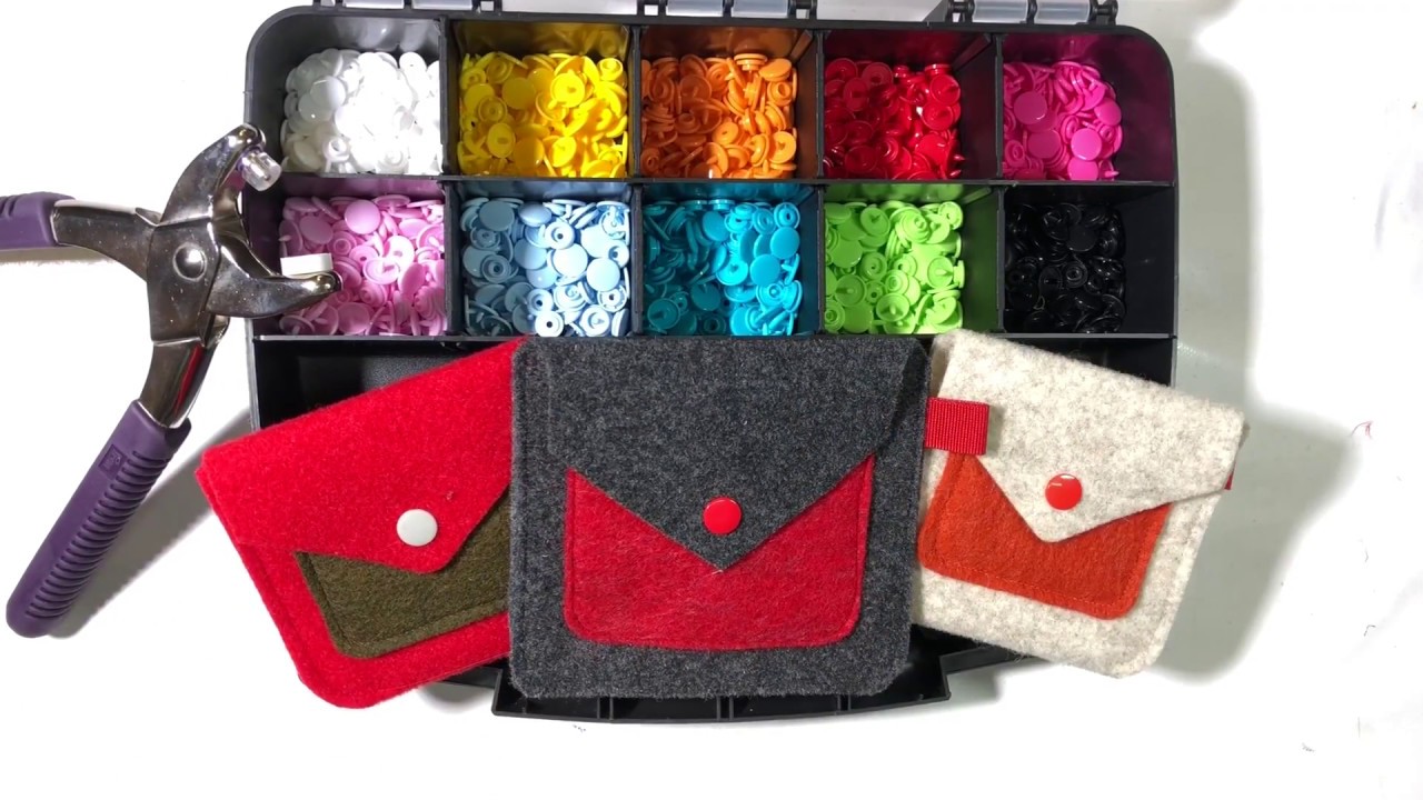 Tutorial borsa pochette in feltro - Linea Merceria feltro bulloni handmade fatto a mano