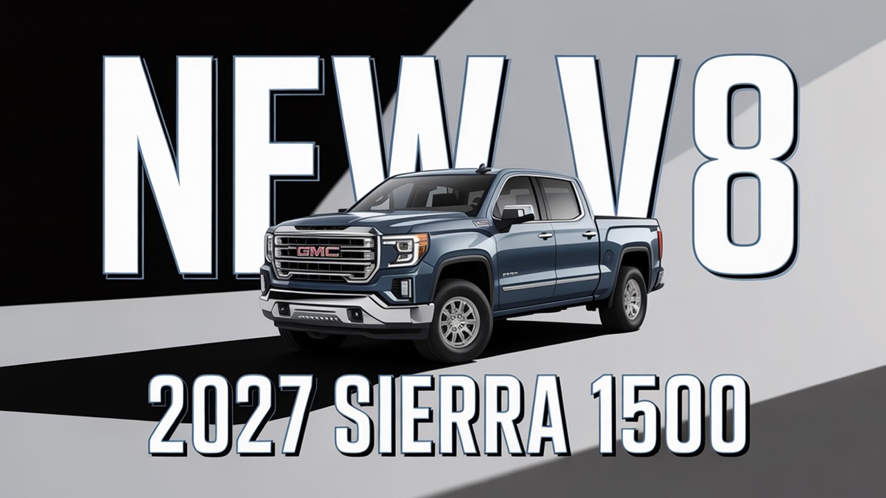 Представлен новый двигатель V8 для GMC Sierra 1500 2027 года &mdash; 450 л.с. и буксировочная способнос...