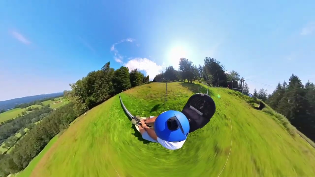 Sommerrodelbahn Tegernsee Oedbergflitzer Tiny Planet 4K POV Onride Adrenaline Rush