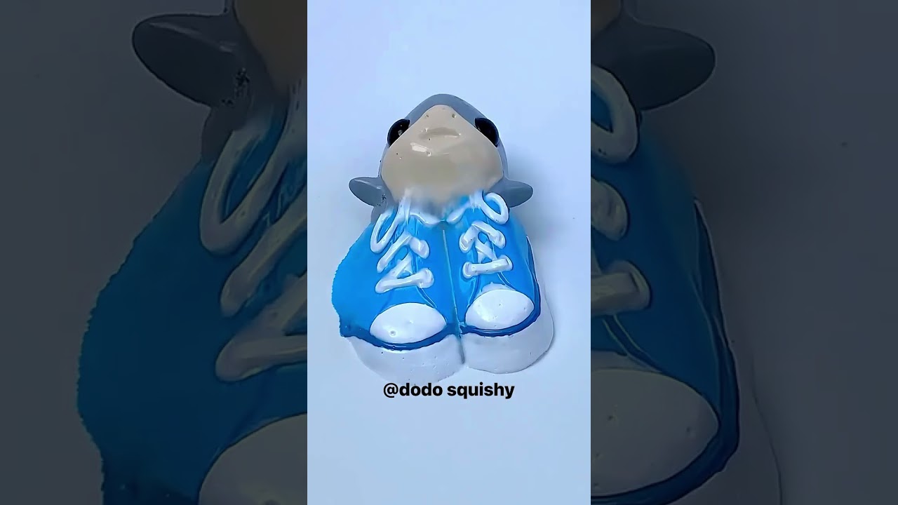 Shark Squishy with Shoes?! 🦈👟 So Cute & Satisfying! 
