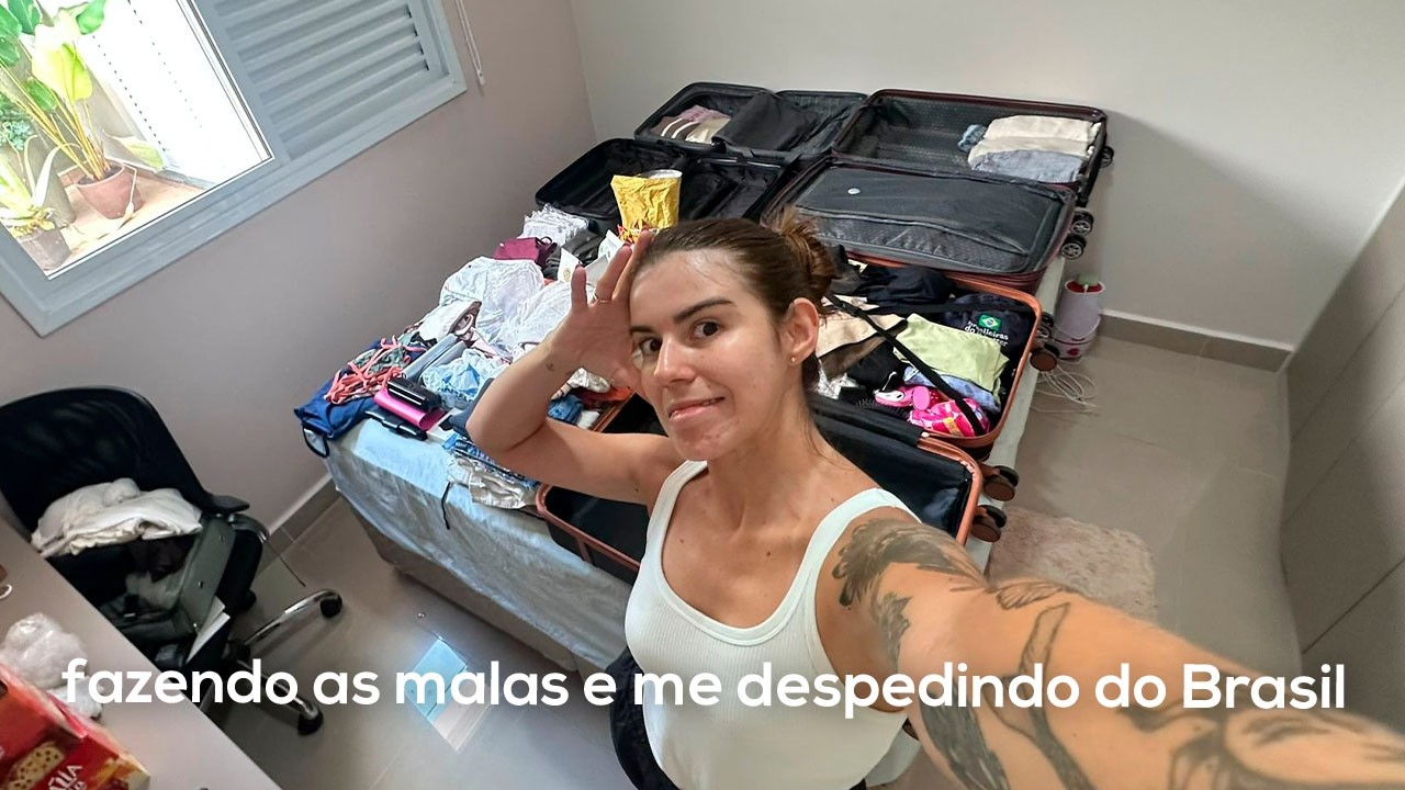 mala de volta, comprinhas e conversa sobre o Brasil