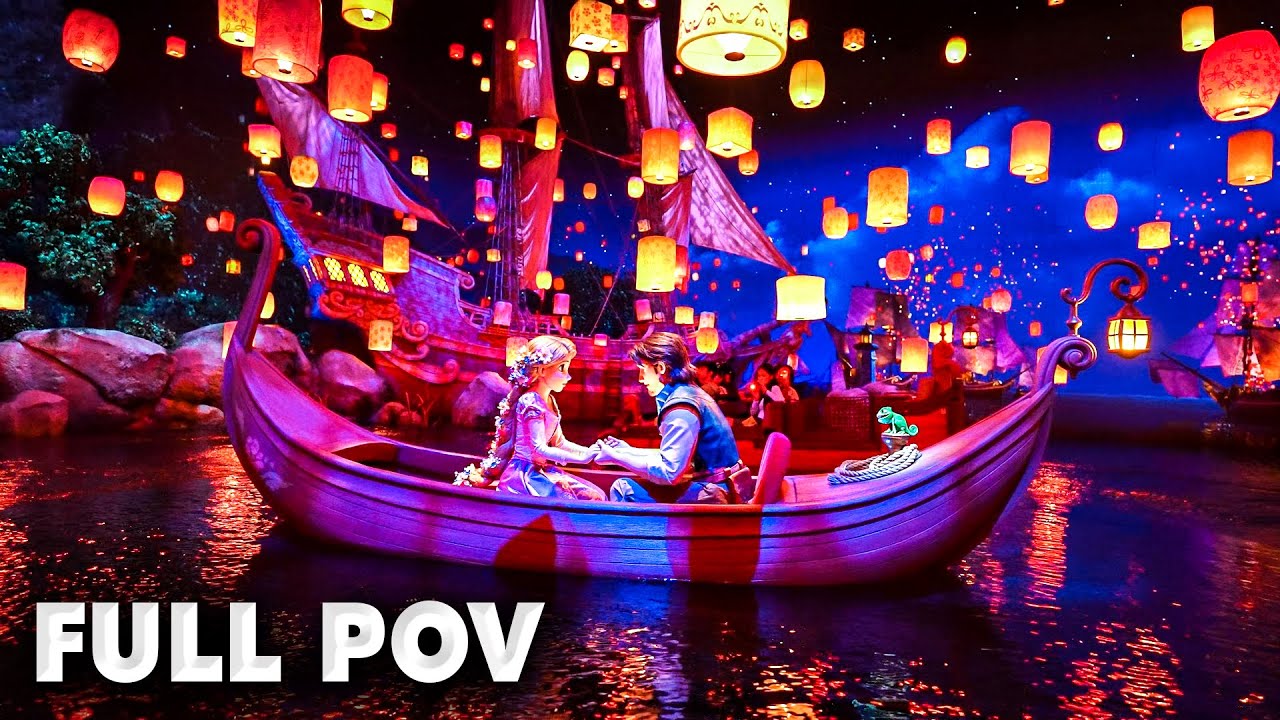 NEW! Rapunzel's Lantern Festival Ride | Disney Sea Fantasy Springs Tokyo Japan | 4K 60fps POV