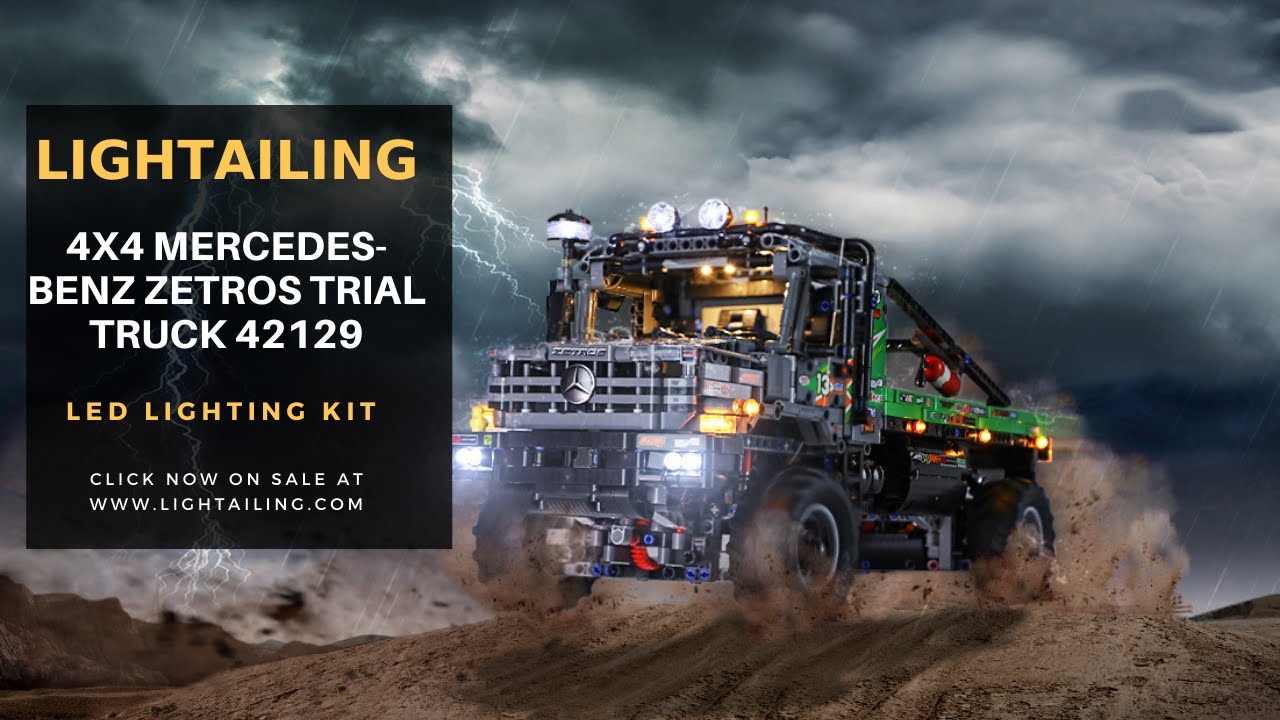 Lightailing 4x4 Mercedes-Benz Zetros Trial Truck 42129 Light Kit Installation