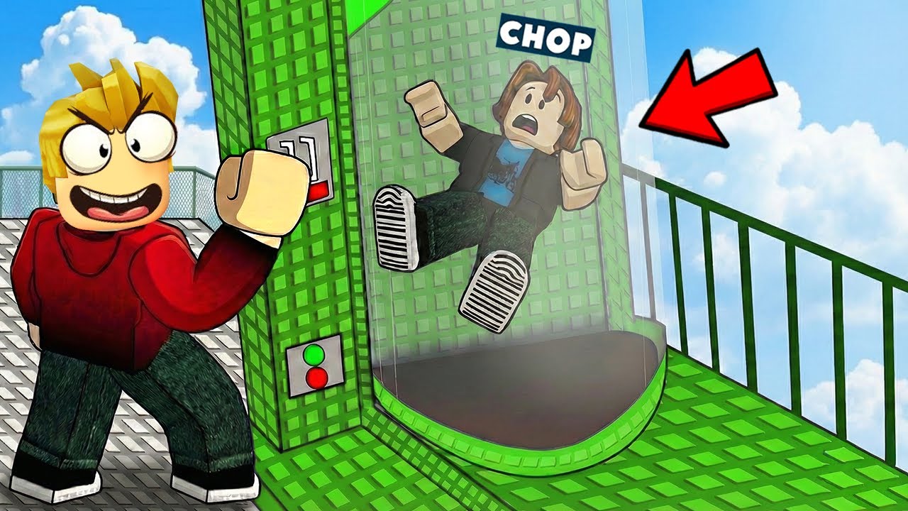 ROBLOX CHOP AND FROSTY SLIDE DOWN THE BIGGEST WATERSLIDE