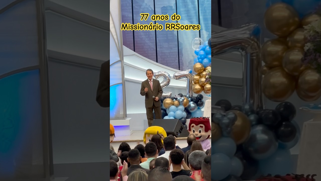 Anivers&aacute;rio do mission&aacute;rio RRSoares, 77 anos,parab&eacute;ns mission&aacute;rio! #iigd #rrsoares #parabens