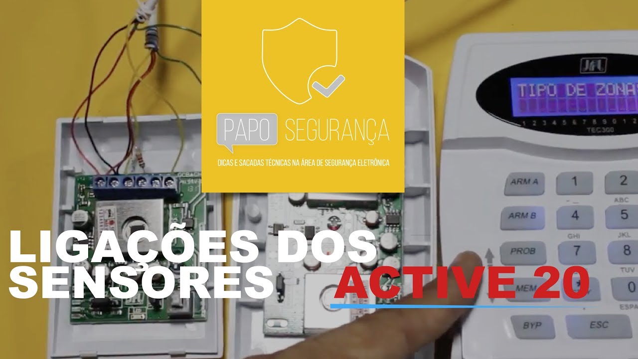 Central Active 20 JFL Alarme | Sensores e Ligações | Parte 4